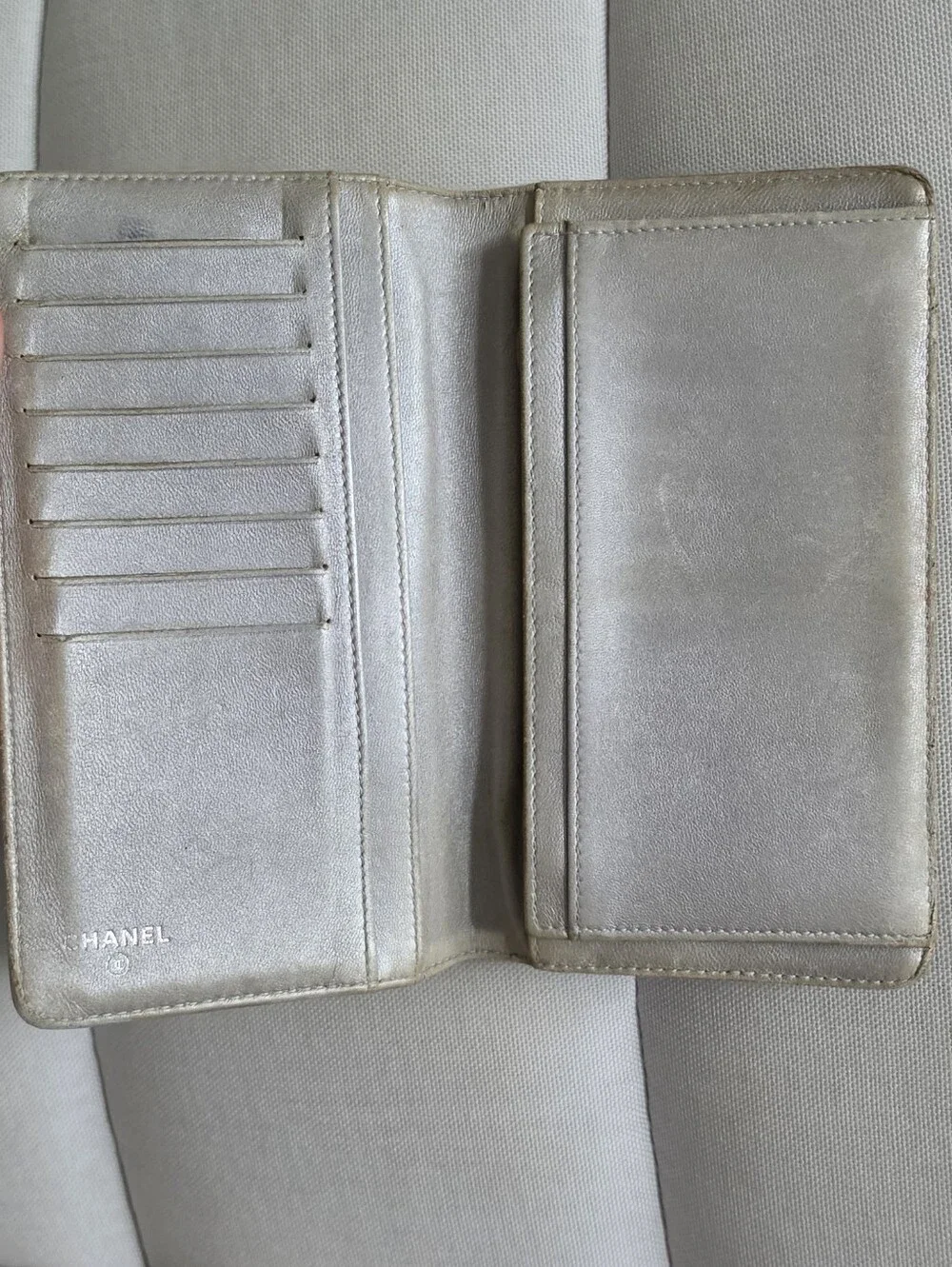 Authentic CHANEL Black  Leather Wallet/Clutch